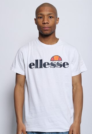 VINTAGE ELLESSE BIG LOGO T-SHIRT WHITE