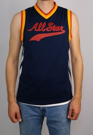 VINTAGE 90'S REVERSIBLE BASKETBALL TANK TOP JERSEY VEST