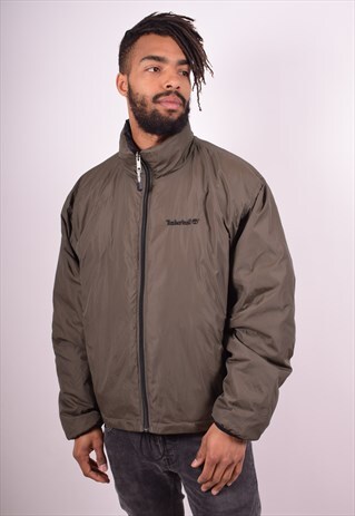 TIMBERLAND MENS VINTAGE JACKET XL GREEN 90S
