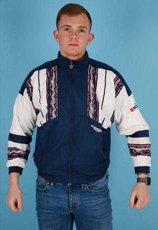VINTAGE SHELL JACKET IN NAVY NJ657