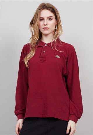 VINTAGE 90'S LACOSTE LONG SLEEVED POLO SHIRT