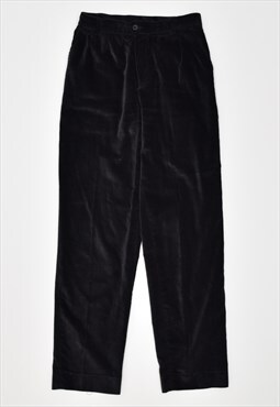 Vintage 00's Y2K Benetton High Waist Velvet Trousers Black