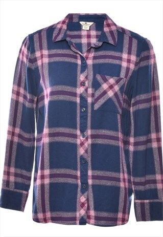 VINTAGE WOOLRICH CHECKED SHIRT - M