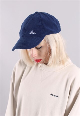 VINTAGE ADIDAS FLEECE BASEBALL CAP HAT
