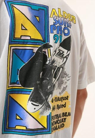 1991 VINTAGE ALDER SURF PRO ASP COTTON T-SHIRT 15737