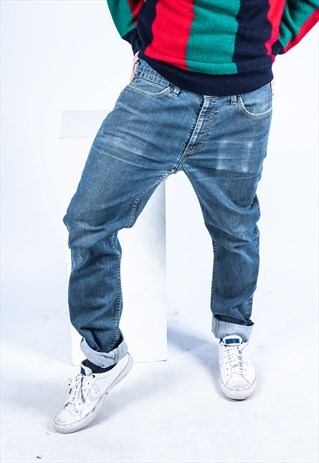 VINTAGE LEVI'S 519 JEANS IN BLUE DENIM