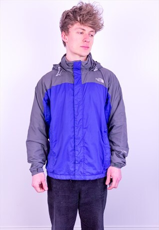 VINTAGE THE NORTH FACE HYVENT JACKET IN BLUE & GREY