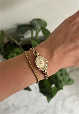 Vintage Womens Gold Ingersoll 1960s Mechanical Watch