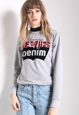 Vintage Levis Sweatshirt Grey