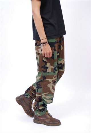VINTAGE CAMO CAMOUFLAGE TROUSERS