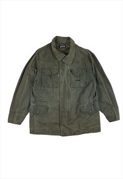 Schott Vintage 90s Khaki Green Tessuto Shell Jacket