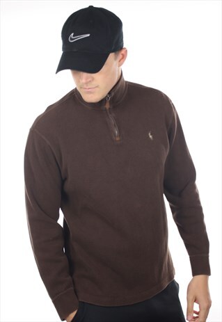 VINTAGE RALPH LAUREN 1/4 ZIP SWEATSHIRT JUMPER