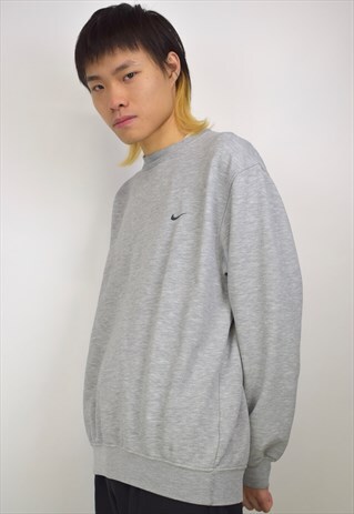 VINTAGE 90S NIKE GREY SWOOSH SWEATSHIRT