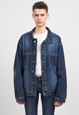 VINTAGE NAVY DIESEL DENIM JACKET