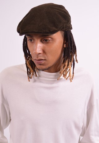 VINTAGE POLO RALPH LAUREN CASKET CAP KHAKI