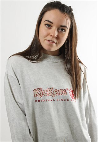 VINTAGE KICKERS SPELL OUT SWEATER