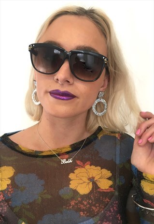 VINTAGE BLACK WAYFARE STYLE SUNGLASSES
