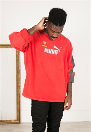 VINTAGE 90S PUMA SWEATSHIRT/ R0791