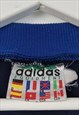 VINTAGE ADIDAS SWEATSHIRT 90S IN BLUE L