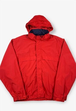 Vintage EDDIE BAUER Hooded Hiking Jacket/Coat Red L BV15571