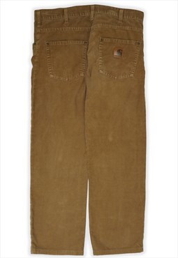 Vintage Carhartt Workwear Brown Corduroy Trousers Mens