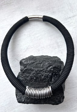 Handmade Edgy Black Choker 