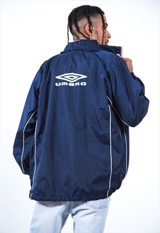 VINTAGE 90S UMBRO RAINCOAT JACKET / S2840