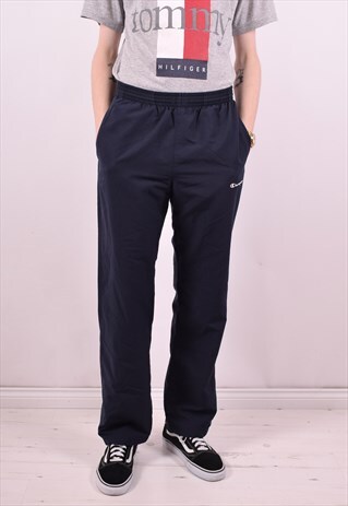 CHAMPION MENS VINTAGE TRACKSUIT TROUSERS W34 L30 BLUE 90'S