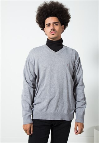 ON SALE VINTAGE 80S TOMMY HILFIGER KNITWEAR JUMPER / S0455