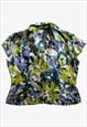 VINTAGE 90S WOMEN'S PAZ TORRAS FLORAL PRINT BLOUSE