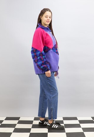 VINTAGE 1/4 ZIP FLEECE SWEATER