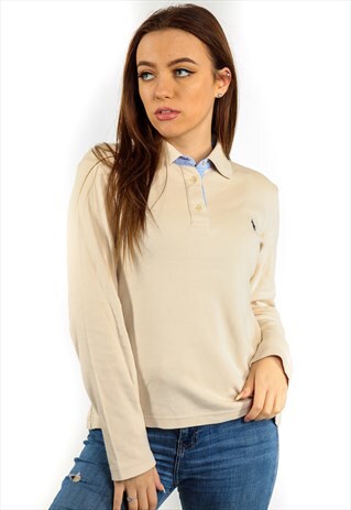 RALPH LAUREN LONG POLO SHIRT T487
