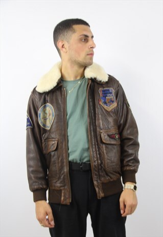 VINTAGE LEATHER FLYING AMAZING JACKET