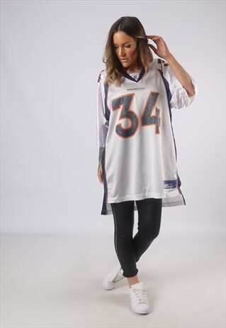 VINTAGE NFL OVERSIZED T-SHIRT JERSEY TOP FOOTBALL 16 18 LN3P
