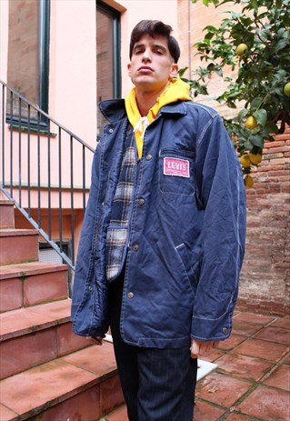 RARE VINTAGE JACKER LEVIS WORK & GILET INSIDE