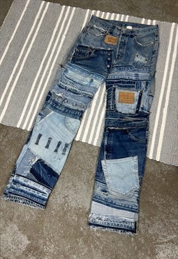 Vintage Levis Custom Patchwork Denim Pants Jeans