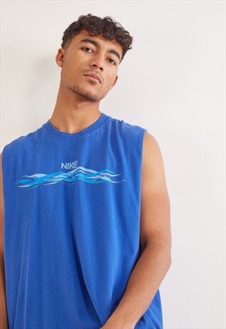 VINTAGE NIKE VEST BLUE