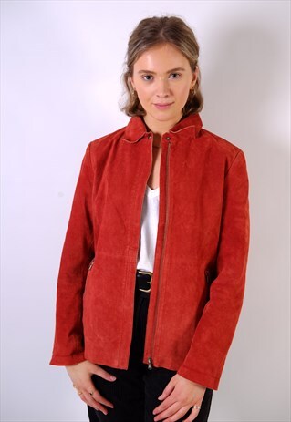 VINTAGE VERA PELLE SUEDE LEATHER JACKET