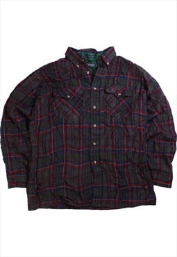 Vintage 90's Van Heusen Shirt Check Long Sleeve Button Up