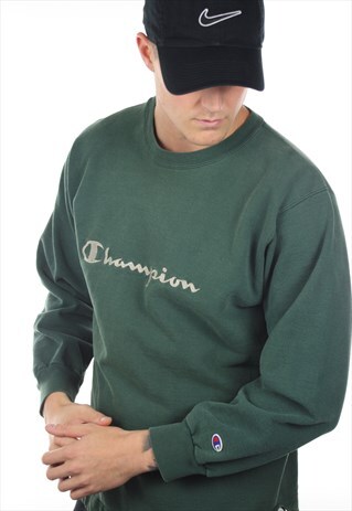 VINTAGE CHAMPION USA SPELL OUT SWEATSHIRT JUMPER