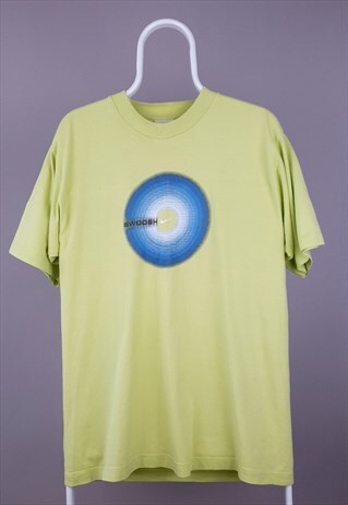 lime green and blue nike shirt