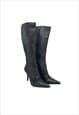 Vintage Genuine Leather 90s Knee High Boots