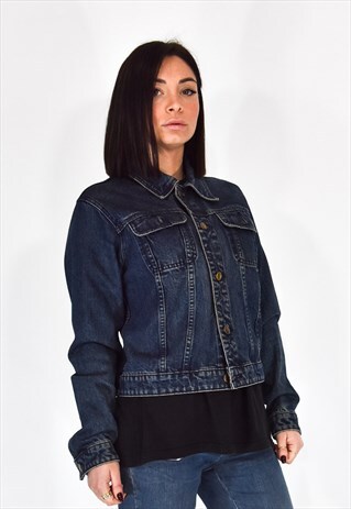 JUST CAVALLI CASUAL STYLE BLUE JACKET