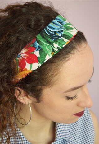 HANDMADE LINEN MULTICOLOR HEADBAND
