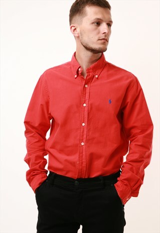 VINTAGE OLDSCHOOL POLO RALPH LAUREN COTTON SHIRT 14907