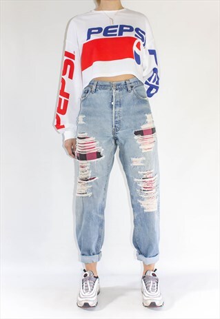 VINTAGE TARTAN 501 DISTRESSED LEVI'S