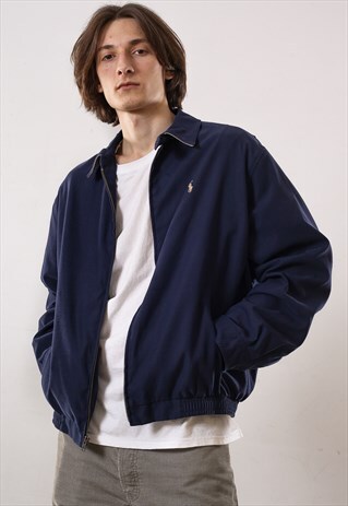 VINTAGE MENS POLO RALPH LAUREN HARRINGTON WINDBREAKER JACKET