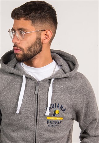 NBA ZIP HOODIE HOODED SWEATSHIRT INDIANA PACERS