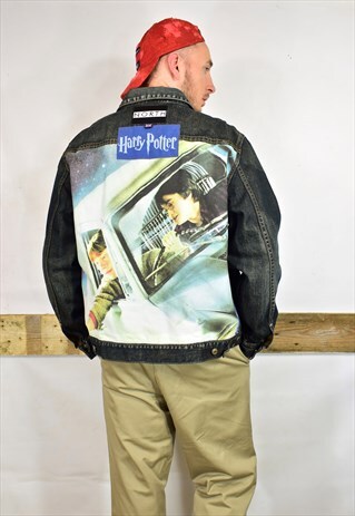NORTH CUSTOM REWORKED HARRY POTTER FESTIVAL DENIM JACKET