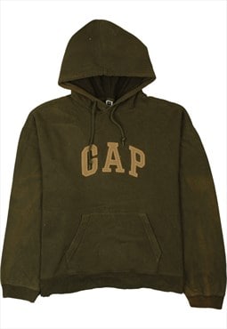 Vintage 90's Gap Hoodie Spellout Pullover Green XXLarge